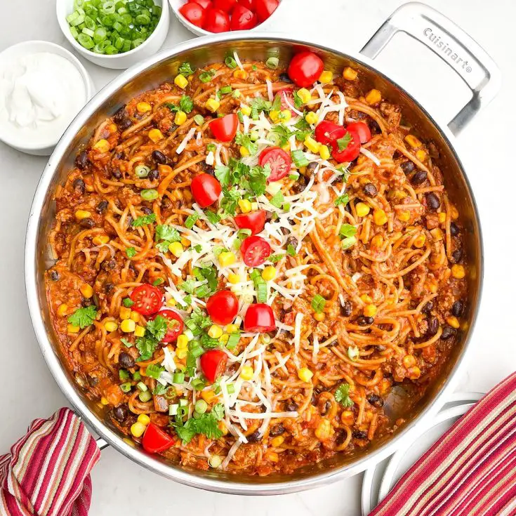 Image for One Pot Taco Spaghetti