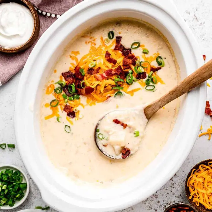 Image for Healthy Slow Cooker Loaded Baked Potato Soup