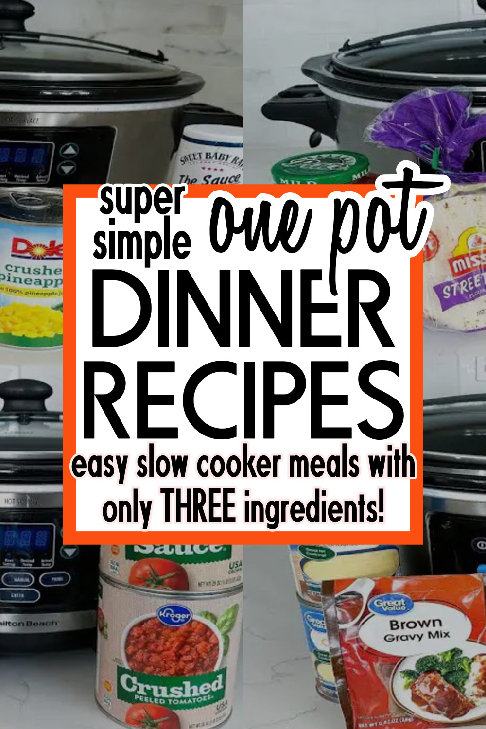 Simple 3-Ingredient One Pot Dinner Recipes