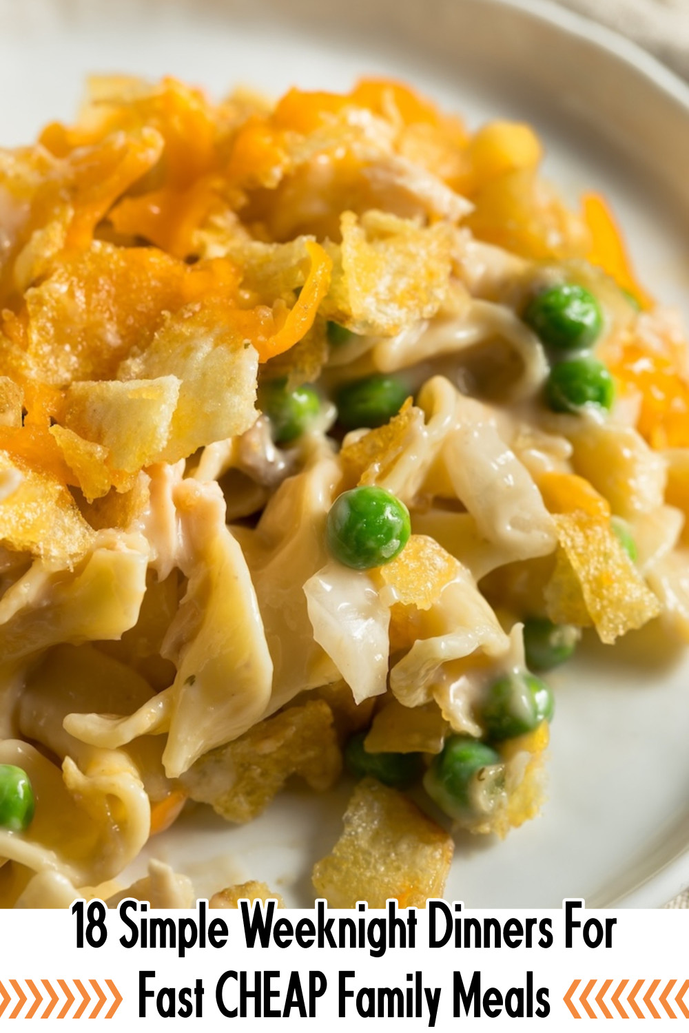 Chicken Noodle Casserole with Potato Chip Topping