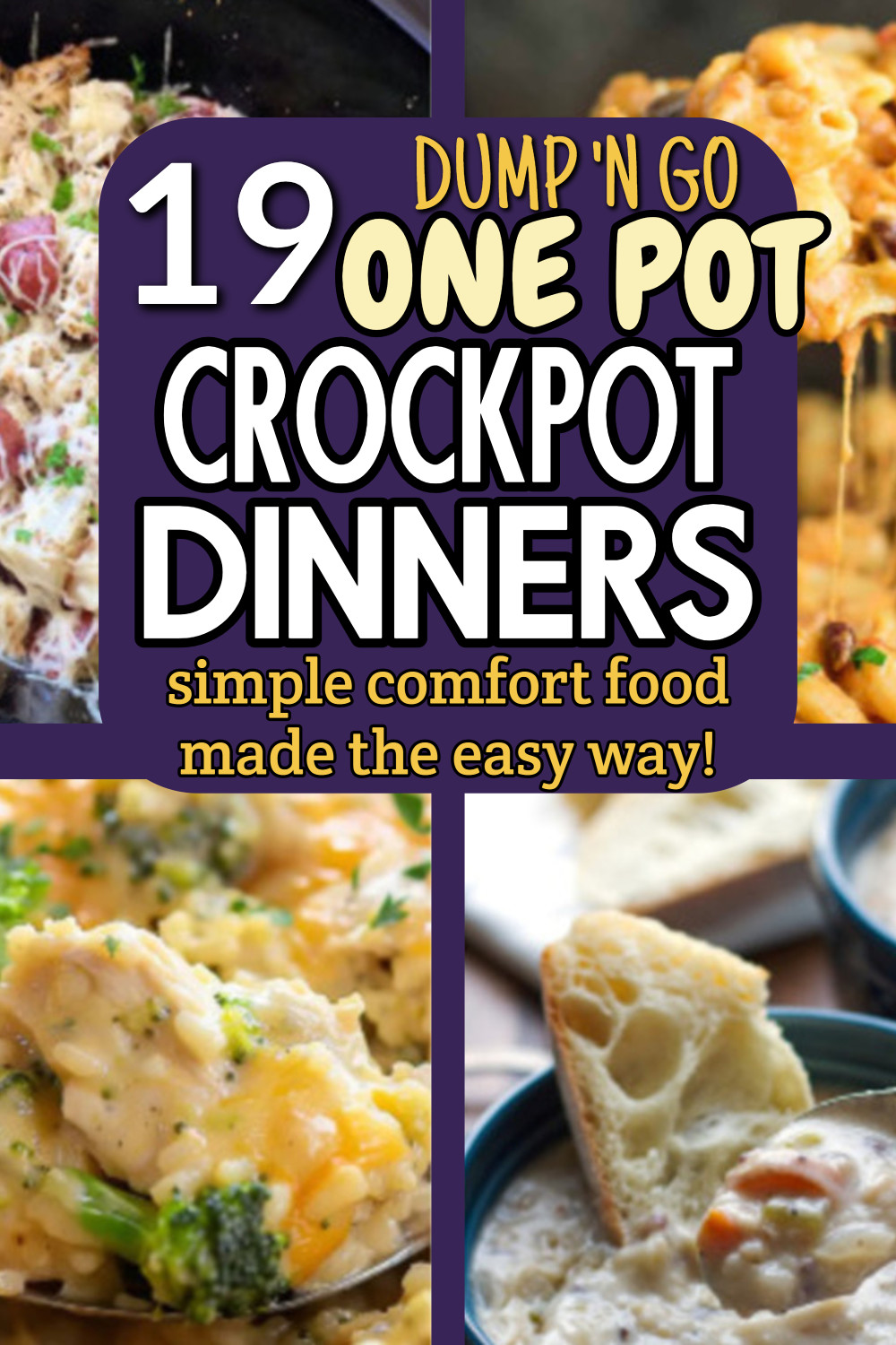 19 Dump 'n go one pot crockpot dinners