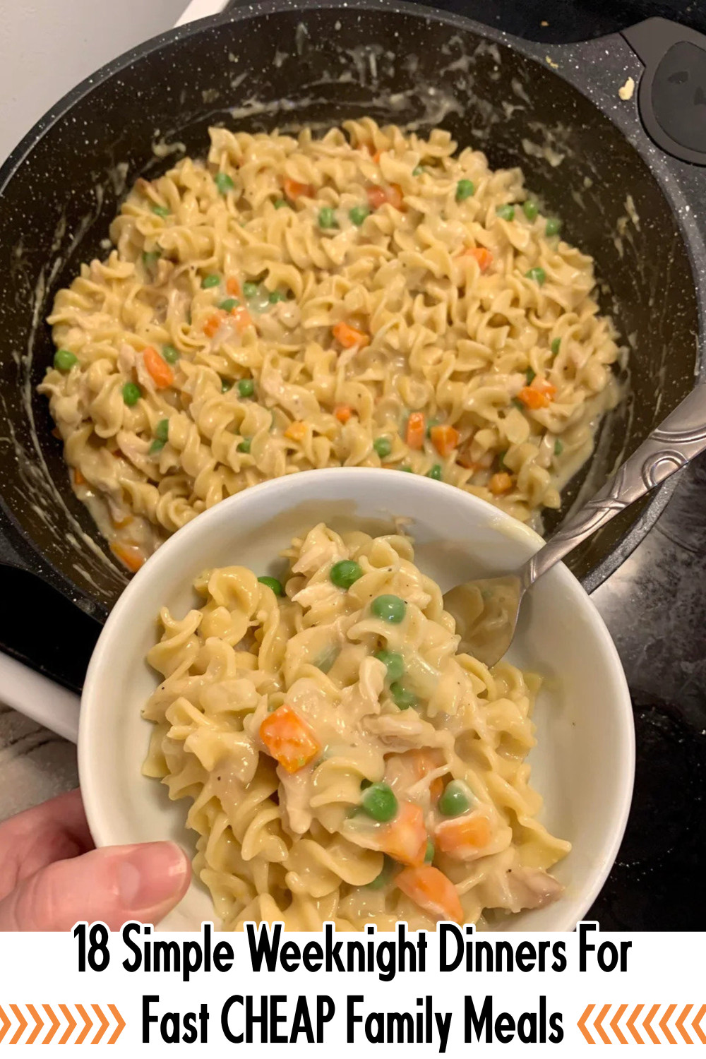 One Pot Chicken Pot Pie Pasta