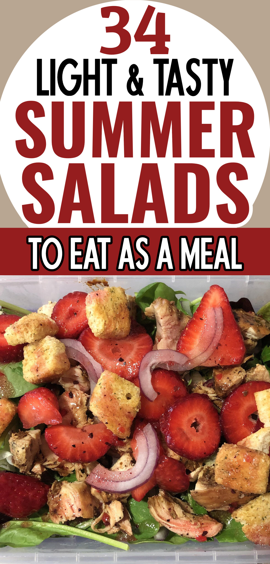 34 light and tasty summer salads to eat as a meal
