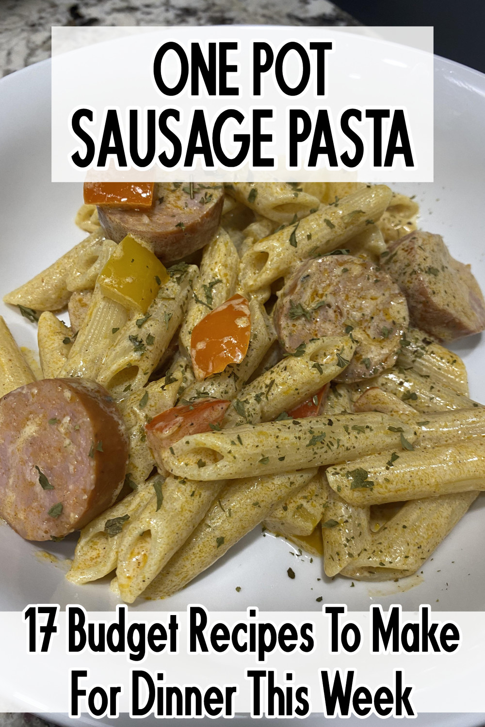 one pot kielbasa sausage pasta