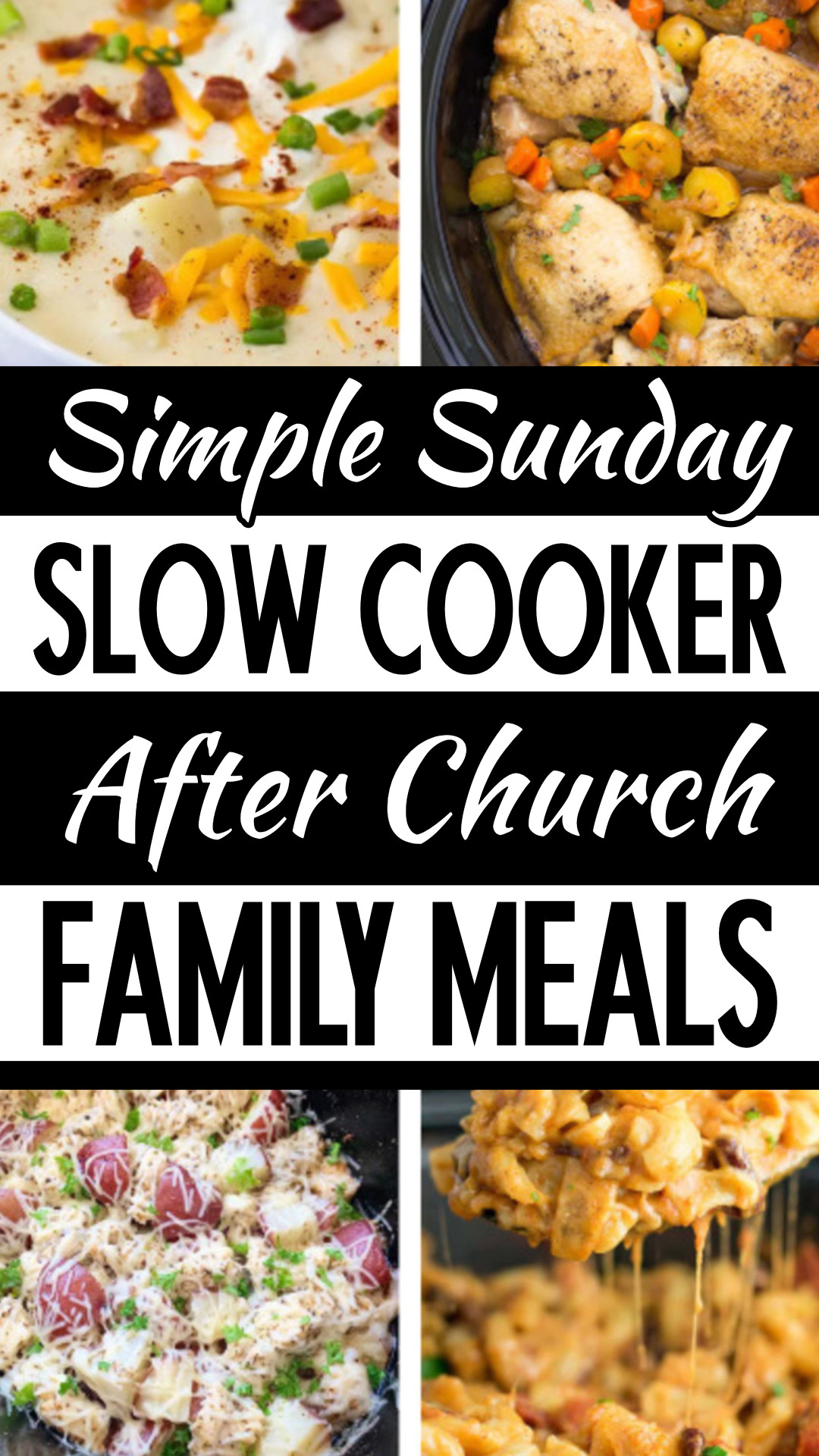 After Church Crock Pot Meals For A Make Ahead Sunday Lunch Or Dinner