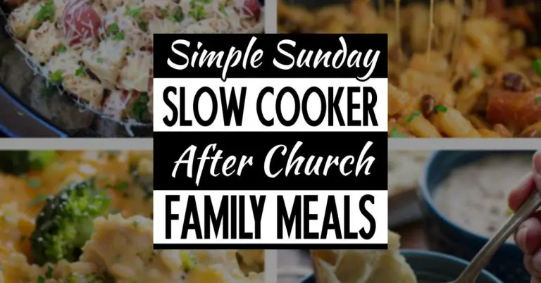 After Church Crock Pot Meals For A Make Ahead Sunday Lunch Or Dinner