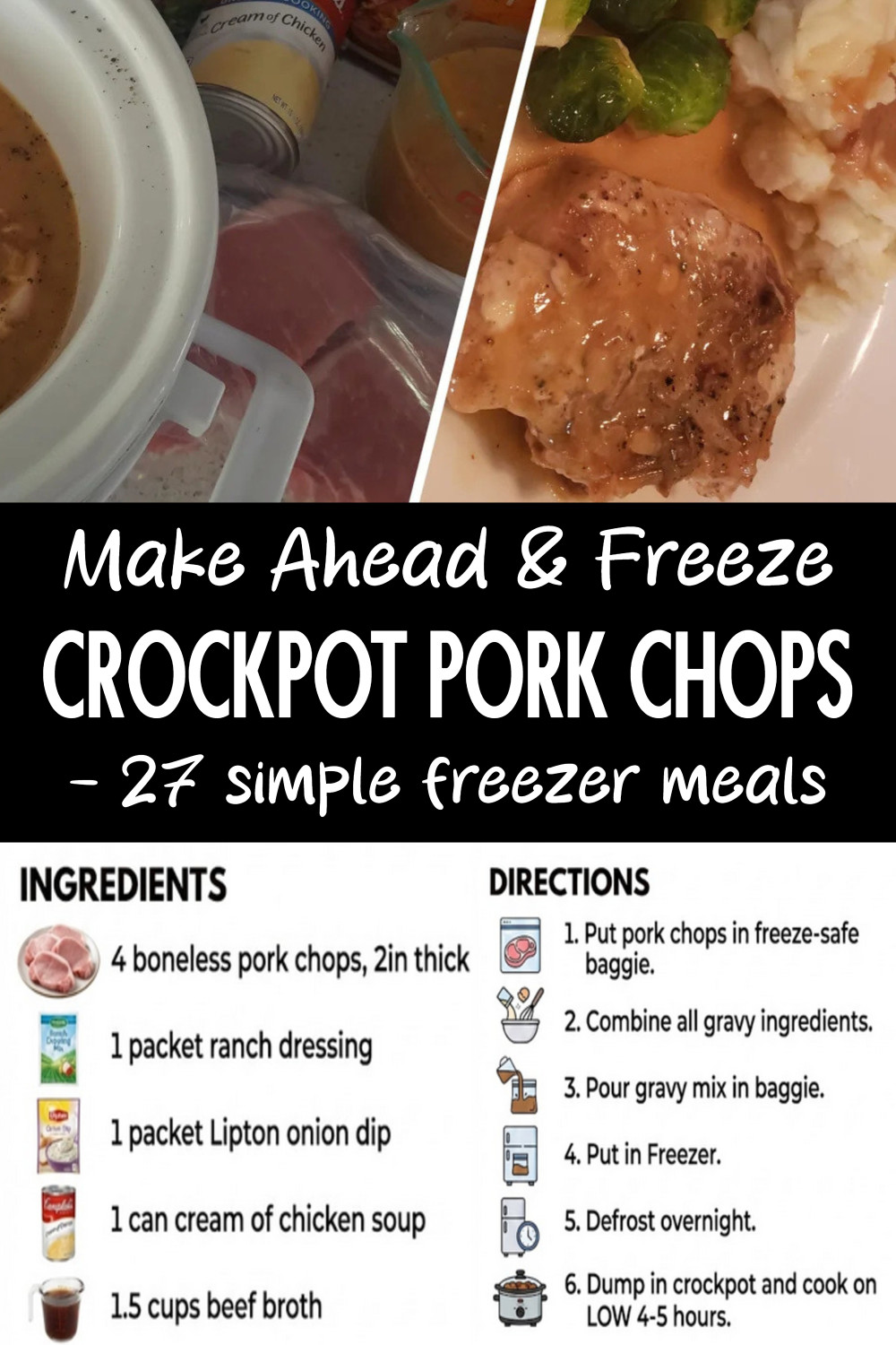 5-Ingredient Pork Chops recipe ingredients instructions
