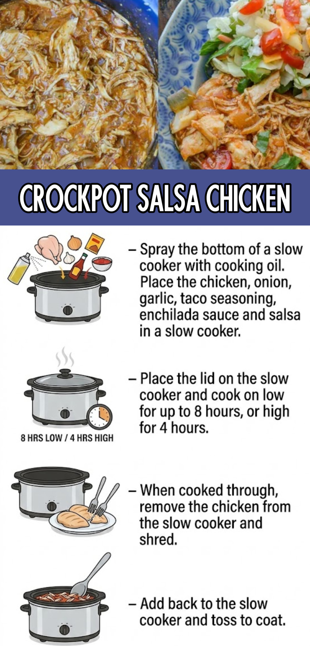 crockpot salsa chicken recipe low carb