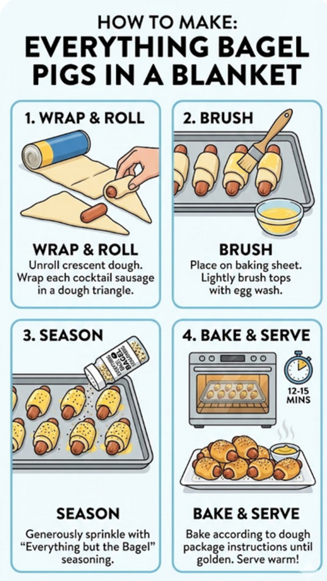 Everything Bagel Pigs in a Blanket