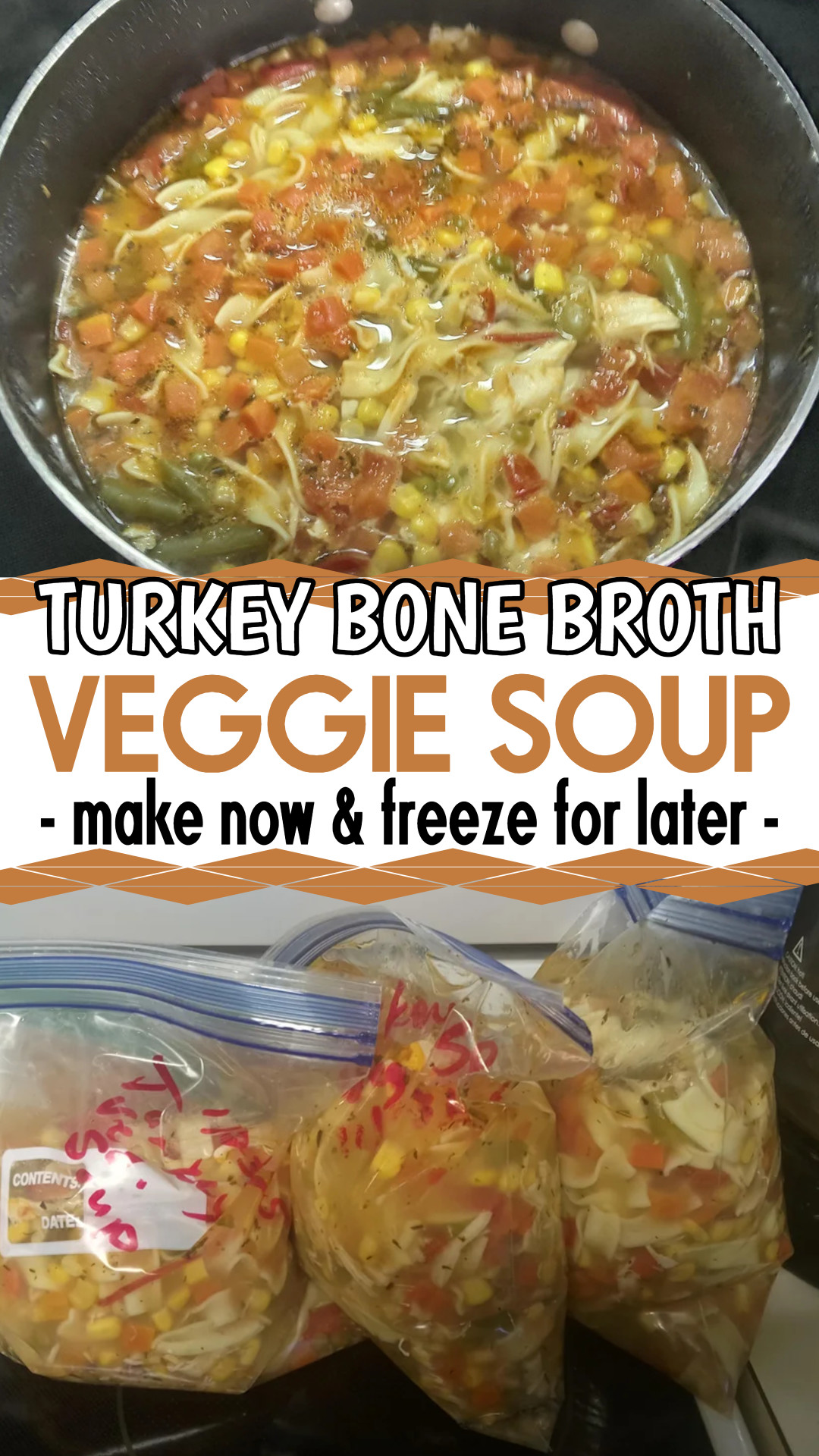 Turkey Bone Broth Vegetable Soup Recipe