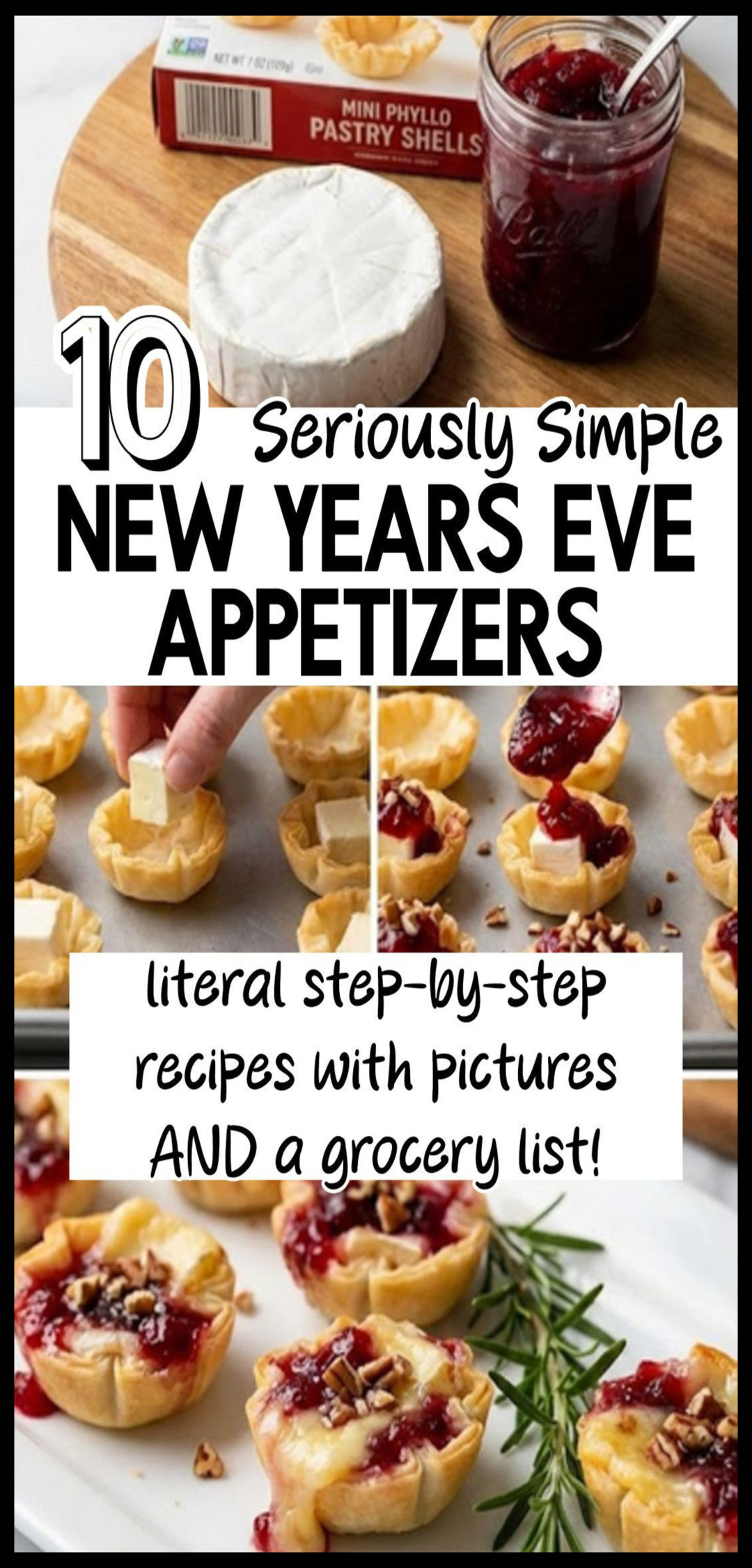 10 Simple New Years Eve Party Appetizers (step by step recipes with pictures!)