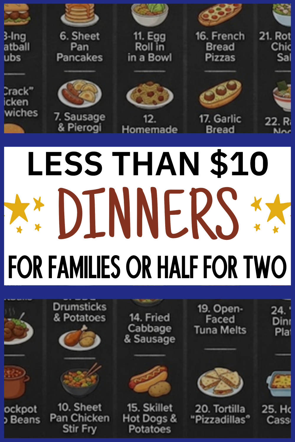 Less Than $10 Dinners