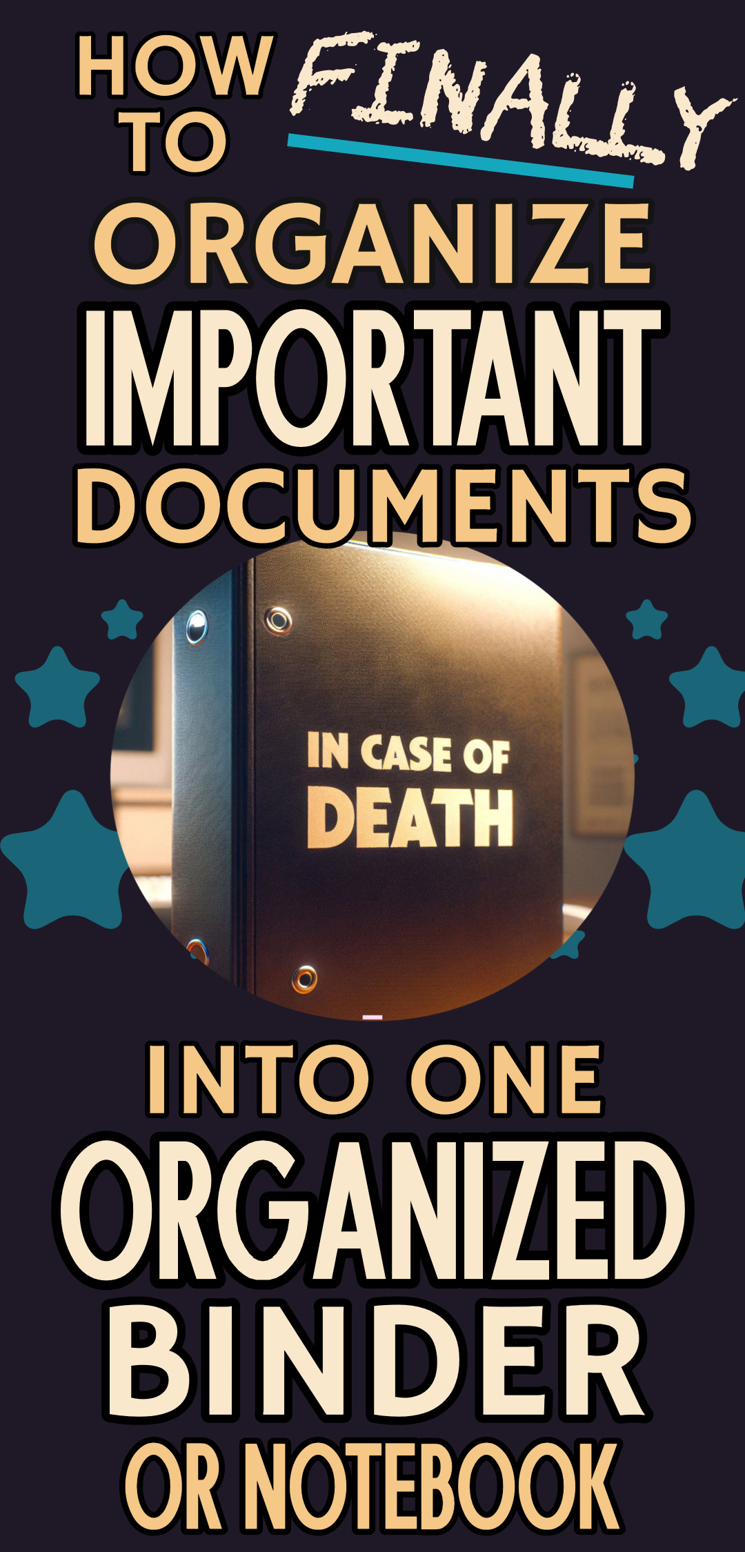 Important Documents Binder Checklist and Printable Organizer PDF Worksheets