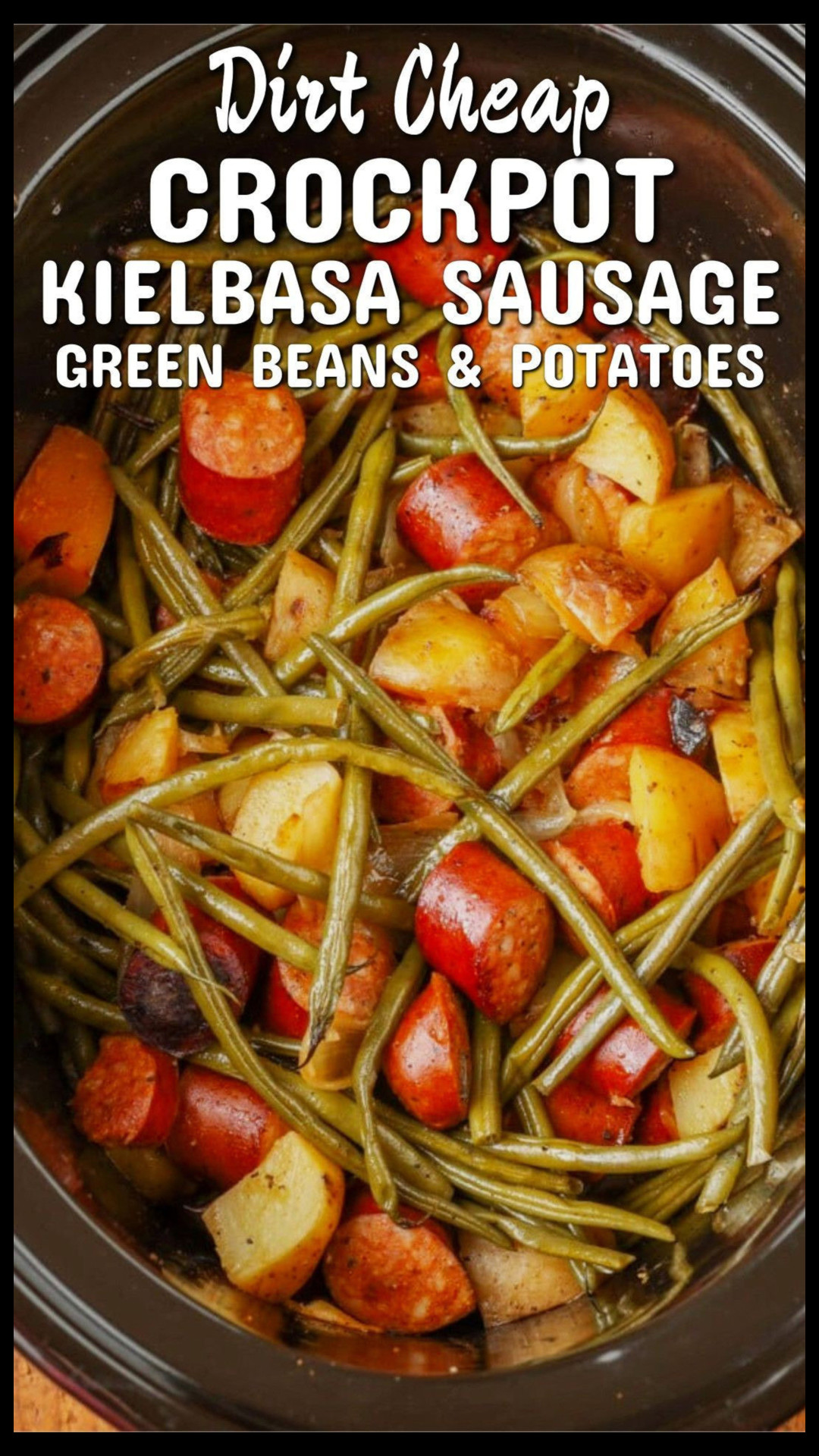 crockpot sausage and potatoes