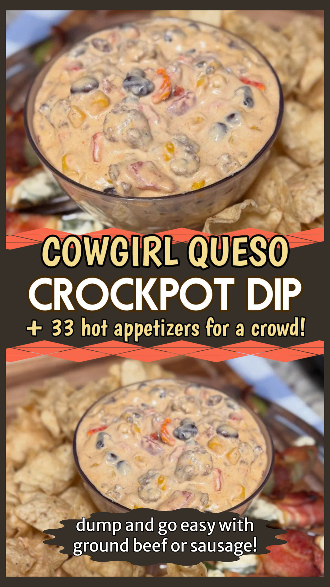 cowgirl queso crockpot dip