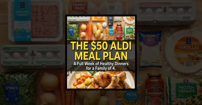 Mama Jens $50 Aldi Meal Meal For A Family of 4